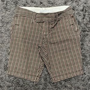 Old Navy Plaid Brown Bermuda Shorts